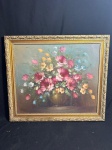 ASS.NAO IDENTIFICADO - " Vaso de Flores " - O.S.T. A.C.I.D. Med.; 64x64 cm