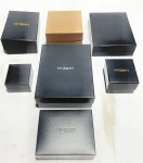 H.STERN- ANTONIO BERNARDO - Sete elegantes caixas porta Joias. Med 4x5x5 a 5x14x11 cm.