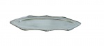 Grandiosa e Antiga travessa de peixe, confeccionada em metal espessurada a prata.Med:64,5x27x2cm.