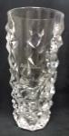 Matteo Dubone  (Bérgamo-Itália)  belíssimo Floreiro Italiano em cristal, ART DECO, medindo: 30 cm de altura e 14 cm de diâmetro. Assinado