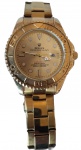 ROLEX,  Relógio (OYSTER PERPETUAL) de pulso suíço, automático, (med. 4,5 cm.), caixa e pulseira douradas, funcionando perfeitamente no momento; sem garantias futuras. Não garantimos Autenticidade pois a máquina Não foi aberta.
