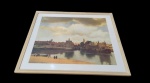 Quadro Decorativo com vidro . Med:87x73x moldura/ 70x57 telacm.