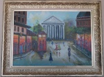 A. Dubois  Escola  Francesa -  Paris início do século. O.S.T.; medindo. 54 x 37 cm. Assinado no CID.