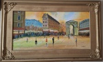 A. Dubois  Escola Francesa  Paris, início do século,  O.S.T.,  assinado no CID. Medindo 82 x 42 cm MI, e 108 x 68 cm ME