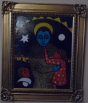 Raimundo de Oliveira   (Feira de Santana-BA,1930 / Salvador-BA,1966 )  Figura, O.S.E., assinado no CID, medindo MI 39 x 49 cm,  e ME 56 x 66 cm