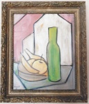 Aldo Bonadei  (S. Paulo, 1906 / 1974)  Natureza Morta, O.S.T., medindo 45 x 38 cm. Assinado no CIE.