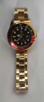 ROLEX,  Relógio (Superlative Chronometer) de pulso suíço, automático,  (med. 5 cm.), caixa e pulseira douradas, funcionando no momento, em perfeito estado. Não garantimos Autenticidade pois a máquina não foi aberta