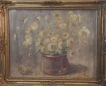 PANCETTI, Giuseppe "José" Pancetti (Campinas, 18 de junho de 1902 Rio de Janeiro, 10 de fevereiro de 1958) - "Vaso de Flores" O.S.M A.C.I.E, localizado Paris, datado de 1937. Med 50x40 cm (Com moldura). Obs: sem expertise não garantimos autenticidade.