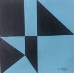 ARMANDO FERRARI (São Paulo SP 1906 - idem 1974) - "Comissão" A.S.T. Med 30x30 cm. Obs: Seguindo a profissão do pai, trabalha como pintor decorador, realizando frisos decorativos para residências. Estuda artes decorativas no Liceu de Artes e Ofícios de São Paulo, entre 1925 e 1935. Em 1934, divide um ateliê com amigos no edifício Santa Helena e, pela amizade com o pintor Mario Zanini (1907 - 1971), aproxima-se dos demais integrantes do Grupo Santa Helena. Como Alfredo Volpi (1896 - 1988), faz decorações para palacetes, dedicando-se à pintura esporadicamente. Freqüenta também o curso livre de pintura e desenho na Escola Nacional de Belas Artes - Enba, onde tem aulas de desenho e pintura com Enrico Vio (1874 - 1960), entre 1936 e 1938. Sua produção inicial aproxima-se daquela dos pintores do Grupo Santa Helena em relação aos temas e realiza paisagens dos arredores de São Paulo, naturezas-morta e nus. Entre 1950 e 1959, integra o Grupo Guanabara, com Thomaz (1932 - 2001), Tomie Ohtake (1913), Tikashi Fukushima (1920 - 2001) e Oswald de Andrade Filho (1914 - 1972), entre outros. Na metade da década de 1950, interessa-se pela obra do pintor uruguaio Joaquín Torres-García (1874 - 1949), e volta-se para a pintura abstrata e construtivista. É apresentada retrospectiva de sua obra em 1975, no Paço das Artes, em São Paulo, e catálogo com textos de Theon Spanudis (1915 - 1986), José Geraldo Vieira (1897 - 1977) e Mário Schenberg (1914 - 1990), entre outros. sem expertise não garantimos autenticidade.