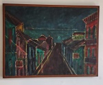 JOÃO CARLOS CARNEIRO  CUNHA (1942 - 2021, Rio de Janeiro )  -  Belíssima pintura sobre alcatex Assinado . Acervo Particular Rio de Janeiro/RJ. Nota biográfica sobre o artista: João Carneiro da Cunha nasceu no Rio de Janeiro, em 1942. Em 1952 transferiu residência para São Paulo, onde a base de sua vocação artística fortaleceu-se. Viagens pelo Brasil e pela Europa, observando e trabalhando (...) entre Rio e São Paulo, de cuja paisagem vem extraindo os motivos de sua produção" . Depois de morar por quase 25 anos em Vitória no Espírito Santo, fixou residência na Fazenda Guanabara no Município de São José do Barreiro em SP. Faleceu no Rio de Janeiro/RJ em 03 de março de2021.Med : 59x79, tela  com moldura 63x84cm.