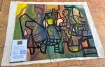 BURLE MARX, Roberto Burle Marx (São Paulo,1909 Rio de Janeiro,1994) - "Composição" - A.S.T., A.C.I.D. Med.: 100x130. Obs.: apresenta Certificado de Autênticidade.