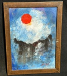 ANTONIO BANDEIRA (Fortaleza, 26 de maio de 1922 - Paris, 6 de outubro de 1967)- " Composição " - O.S.P. A.C.I.D. Med.: 32x24 cm  Obs.: não garantimos autenticidade.