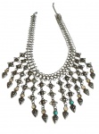 BIJUTERIA  -  Linda gargantilha em metal com pedras de diferentes cores . Aberto 50 cm  de diâmetro.