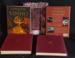 LIVROS - Lote contendo quatro (4) livros, sobre "VINHOS".