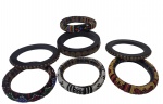 Lote contendo sete (7) pulseiras.