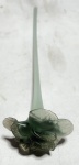 MURANO - Elegante e antiga flor decorativa, em vidro de murano, Arte Deco, anos 50. Med 32 cm.