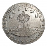 8 SOLES 1836 LM - BOLÍVIA - PRATA 903 - 27 GRAMAS - MARCA R$ 1.100,00