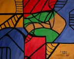 Burle Marx, óleo sobre tela, 65 X 80 cm, assinado no canto inferior direito, obra com certificado