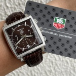 RELOGIO TAG HEUER MONACO CRONÓGRAFO AUTOMATICO BROWN CV2114 100% ORIGINAL