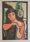 Di Cavalcanti, serigrafia, Mulatas, 65x47cm. TIR XI/XXX Ass. Ideal para emoldurar.