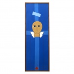 ANTÔNIO MAIA (Carmópolis, SE, 1928 - Rio de Janeiro, 2008)  Ex Voto. Anjo Azul. Óleo s/ tela. 75 x