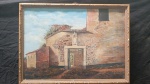 Belmiro de Almeida "Fachada" Óleo sobre tela,  medindo 32 X 45 cm, assinado cantor inferior direito.