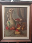 Luiz Verry "Composição" óleo sobre tela, medindo 65 X 50 cm, assinado canto inferior esquerdo, datado de 1955.