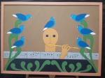 Antônio Maia "Ex voto" acrílica sobre tela, medindo 50 X 70 cm, assinado inferior centro e verso, datado 2002