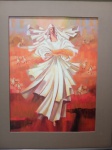 Bianco, Enrico  "Madona" óleo sobre eucatex eucatex, medindo 65 X 50 cm, assinado canto inferior direito, datado de 1981.