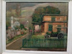 Manoel Santiago "Paisagem de Parati" óleo sobre tela, medindo 48 X 60 cm, assinado canto inferior direito e verso, datado de 1958.