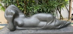 Ceschiatti, Alfredo "Guanabara", escultura em bronze patinado, medindo 65 cm de comprimento e com base em Granito. Com cachet da fundição.