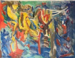 Jorge Guinle, "Night and day", óleo sobre tela, medindo 122 X 160 cm, assinado no verso e datado de 1980. Certificado do Gabriel Guinle sobrinho do artista.