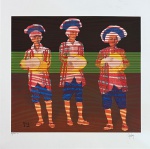 Gruber, Mário ''Carnaval'' Serigrafia 62/100, medindo 70 x 70 cm, assinado no canto inferior direito (Sem Moldura)