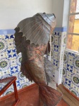 Domingo Soto. escultura representando peixe em cobre.