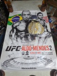 Pôster Oficial do UFC 179 José Aldo X Mendes 2 Com Vários Autógrafos