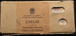 500 cédulas do Brasil - 2 cruzeiros - 1954 - C015 - FE (leves manchas) - Tijolo de 500 cédulas com c