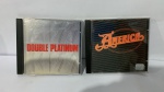 DOIS  CDS: KISS DOUBLE PATINUM / AMERICA * EM BOM ESTADO
