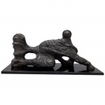 BRUNO GIORGI. Esfinge - escultura de bronze patinado, sobre base de granito. Assinada, dec. de 50. M