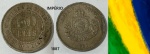 IMPÉRIO DO BRASIL MOEDA  DO ANO 1887  DE 50 RÉIS COM PATINA NATURAL - ESTADO DE CONSERVAÇÃO BÉLISSIM