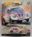 Miniatura Hot Wheels Premium Volkswagen Classic Bug, escala 1/64. Item no estado conforme fotos. Carrinho de Coleção. 