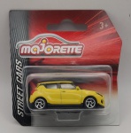 Miniatura Majorette Suzuki Swift Sport amarelo - Sreet Cars, escala 1/64. Item no estado conforme fotos. Carrinho de Coleção. 