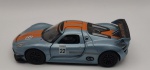Miniatura Porsche 918 RSR, Com abertura de portas, aproximadamente 10 cm. Item no estado conforme fotos. Carrinho de Coleção