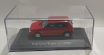 Miniatura Fiat Uno Turbo i.e 1994, escala 1/43, acompanha base e acrilico. Item no estado conforme fotos. 