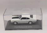 Miniatura Ford Maverick GT 1974, escala 1/43, acompanha base e acrilico. Item no estado conforme fotos. 