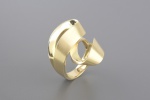JULIO OKUBO Anel em Ouro Amarelo 18k - Aro 20 / Largura 26mm - Peso: 10,6 gramas - Ref.:10289
