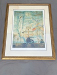 Litografia - Salvador Dali - Conquistando novos mundos , assinado em lápis, n 189/300 em perfeitas c