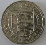 Moeda de niquel,Guernsey  10 pence 1968 