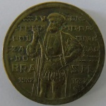 Moeda de Bronze-Aluminio , Brasil 1000 Reis 1932 -
