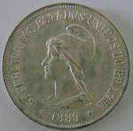 Moeda de prata Brasil 500 Reis 1889 -