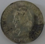 Moeda de prata Brasil 2000 Reis 1906 -